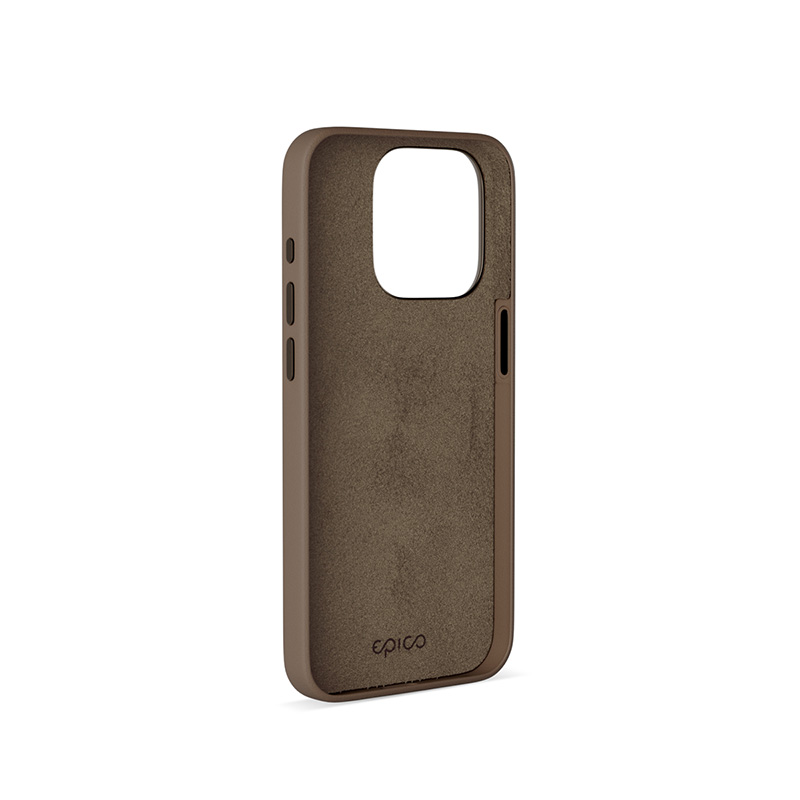 Kožený kryt Epico Mag+ pre iPhone 15 Pro Max - pieskový