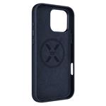 Kožený zadní kryt FIXED MagLeather s podporou MagSafe pro Apple iPhone 16 Pro Max, modrý