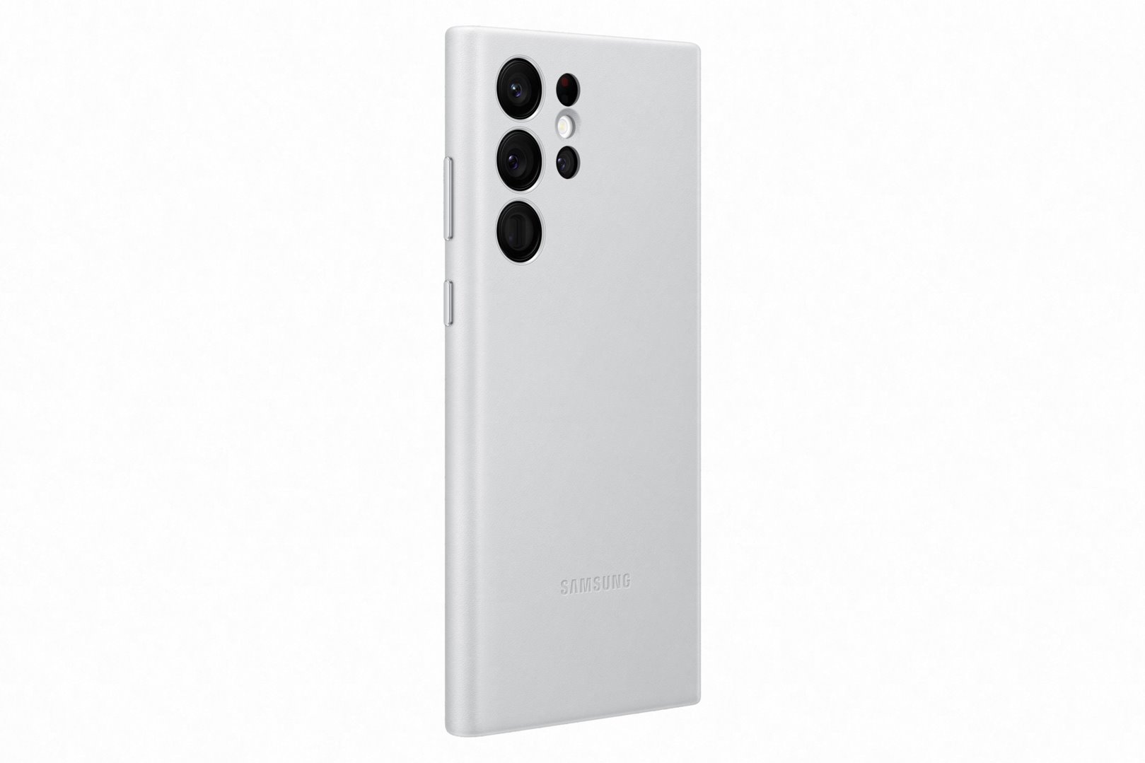 Kožený zadný kryt Samsung EF-VS908L pre Galaxy S22 Ultra sivý