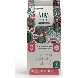 Kraftia VIDA SUPER DOG Adult M/L Lamb & Chicken 2kg granule pre psy