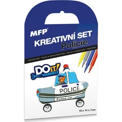 Kreatívna sada - Polícia - nafukovacie auto