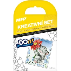Kreativní set - maxi diamantová mozaika kotě