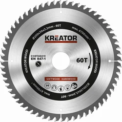 Kreator KRT020419 - Pílový kotúč na drevo 200 mm, 60T