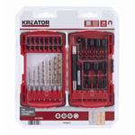 Kreator KRT064913 - Sada bitů, hlavic a vrtáků 38ks