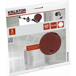 Kreator KRT232009 - 5ks Brúsny kotúč 225 mm G240