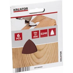 Kreator KRT280009 - G240 50mm brúsny papier v tvare prsta 6ks