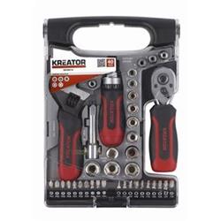 Kreator KRT500116 - Ráčnová sada 40ks 1/4" , 3/8"