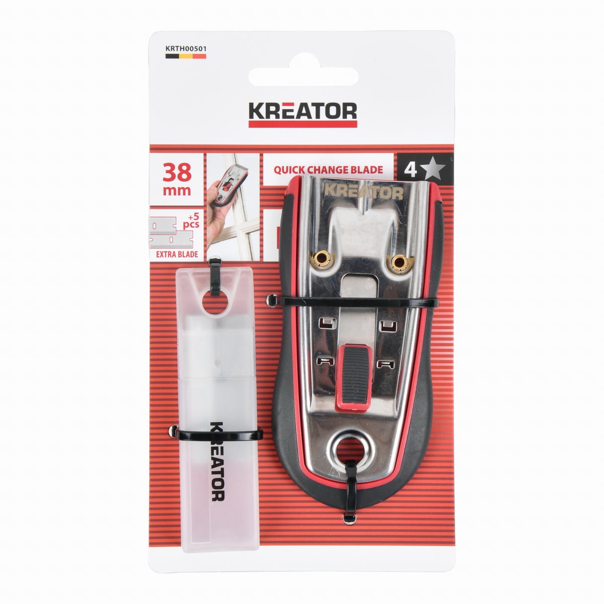 Kreator KRTH00501 - Kovová škrabka a 5 čepelí