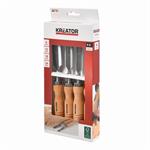 Kreator KRTH23603 - Sada dlát na drevo 6, 12, 18, 24mm 4ks drevená rukoväť