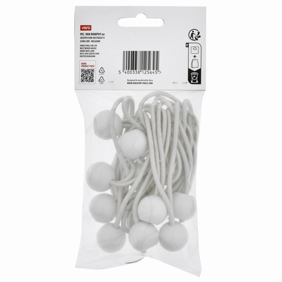 Kreator KRTH40906 - Upínacie gumičky s guličkou 4mm, 25cm 10ks