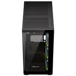 Krux skříň Exo / ATX / 4x120mm RBG fan / 2xUSB 2.0 / USB-C / tvrzené sklo / černá