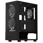 Krux skříň Vako RGB / ATX / 2x140mm RGB fan / 1x120mm RGB fan / 2xUSB 2.0 / USB 3.0 / černá