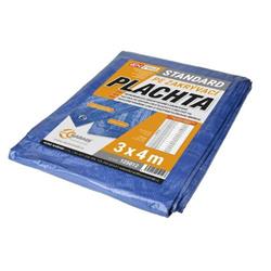 Krycia plachta STANDARD, 3 x 4 m, modrá - strieborná, ENPRO
