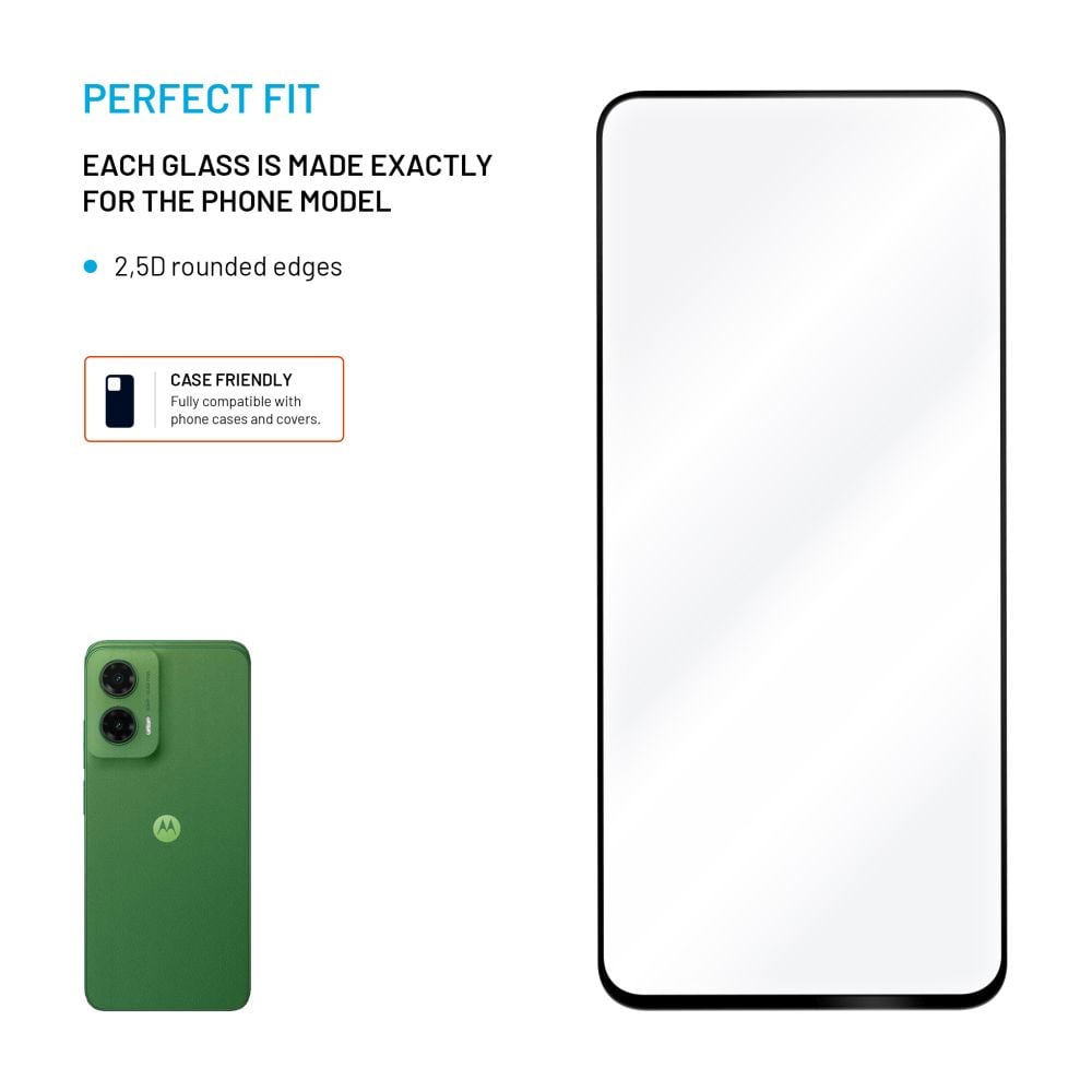 Kryt FIXED Full-Cover pre Motorola Moto G35 5G, čierny