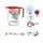 Laica UFSAC Set filtračná kanvica PREDATOR + Bi-flux filter + Germ-Stop filter + aktivačné čerpadlo, červená