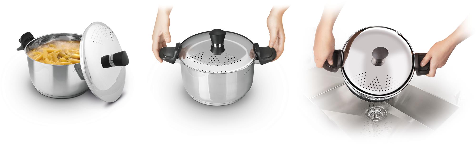 Lamart LT1206 Kastról so sitkovým vekom STRAIN, 5,8 l