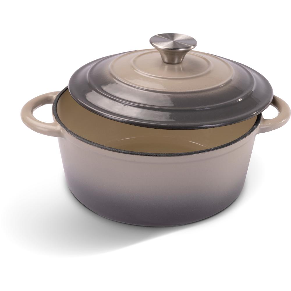 Lamart LT1301 Litinový hrnec se smaltovaným povrchem IRON, 22 cm