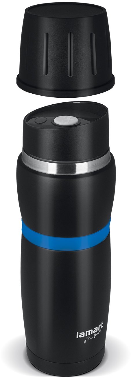 Lamart LT4053 Termoska CUP 480 ml, čierno-modrá