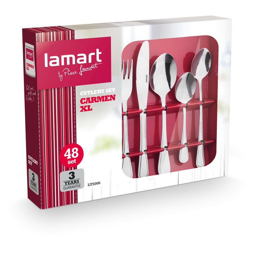 Lamart LT5006 48-dielna sada príborov CARMEN XL