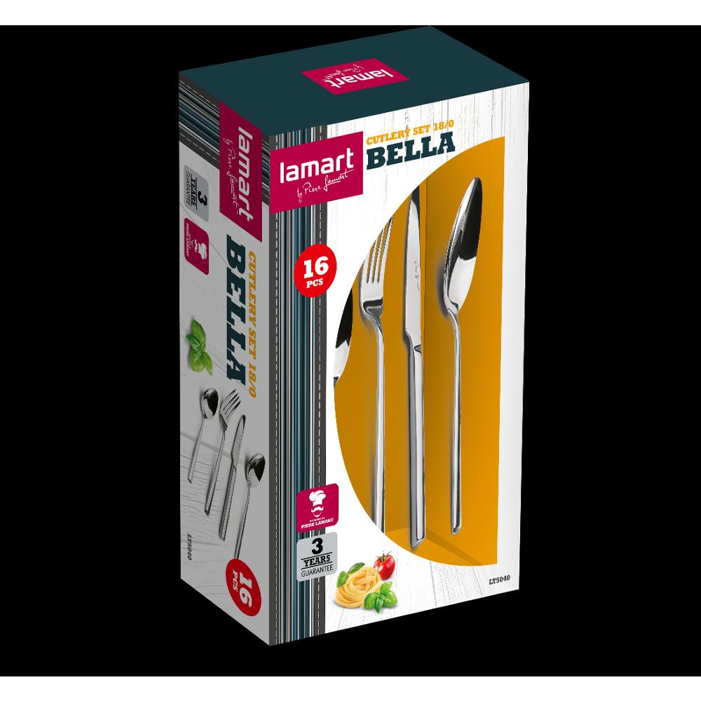 Lamart LT5040 16dílná jídelní sada příborů BELLA