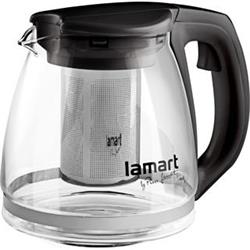 Lamart LT7025 Konvice na čaj VERRE 1,1 l, černá