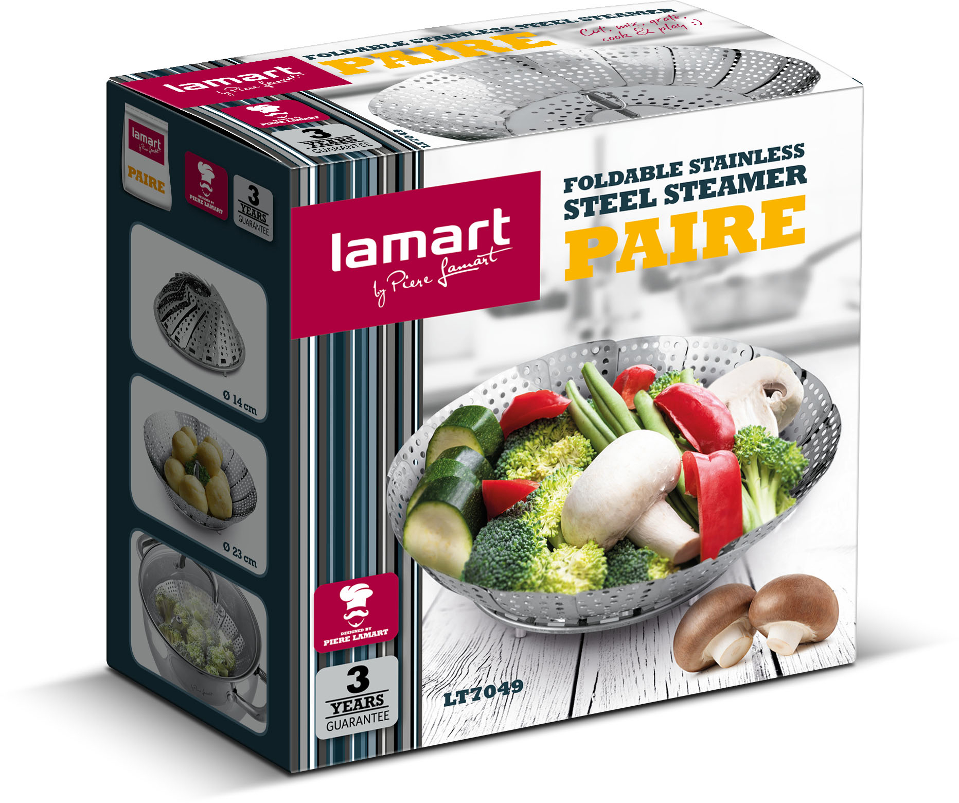 Lamart LT7049 Nerezový naparovač PAIRE