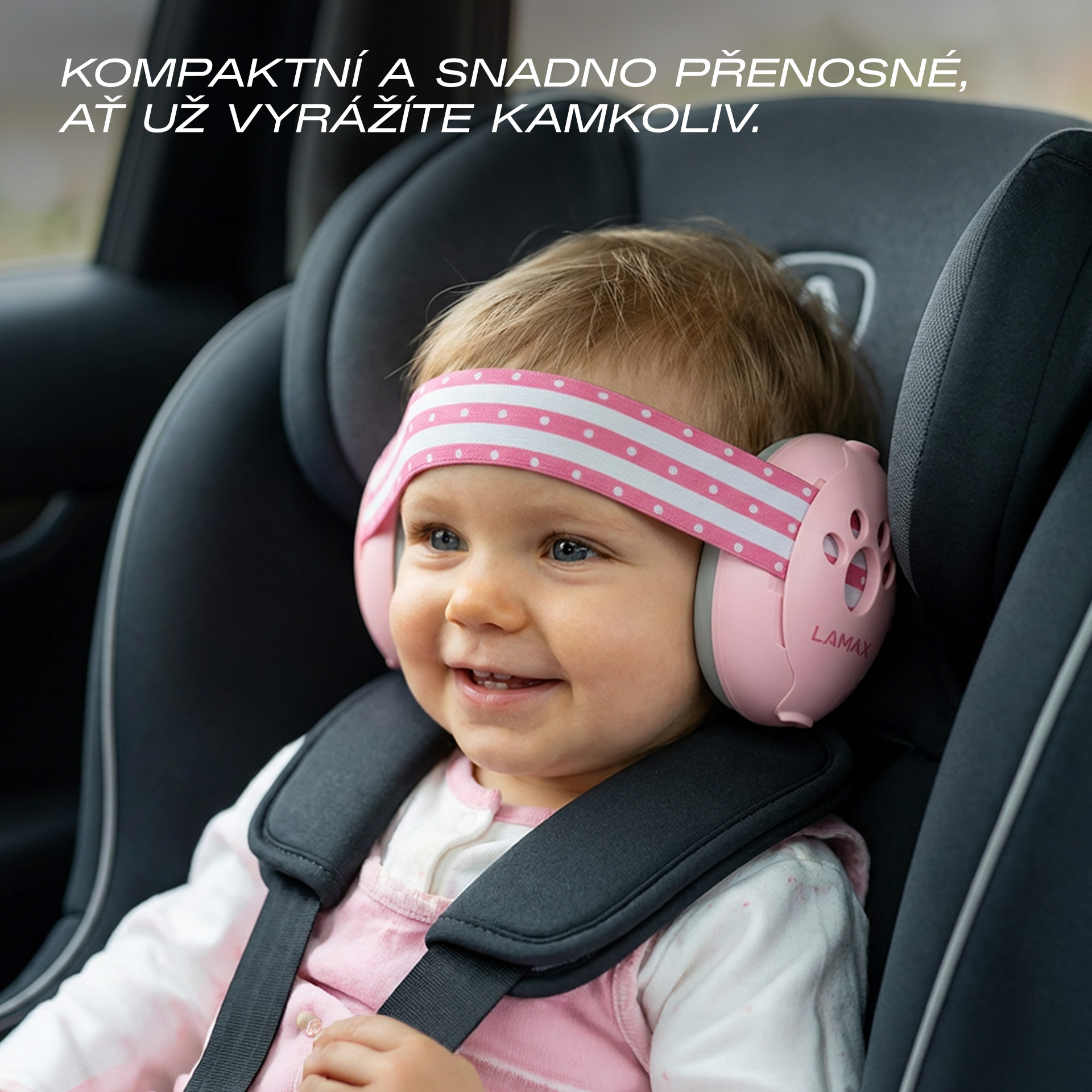 LAMAX BabyMuffs1 Pink