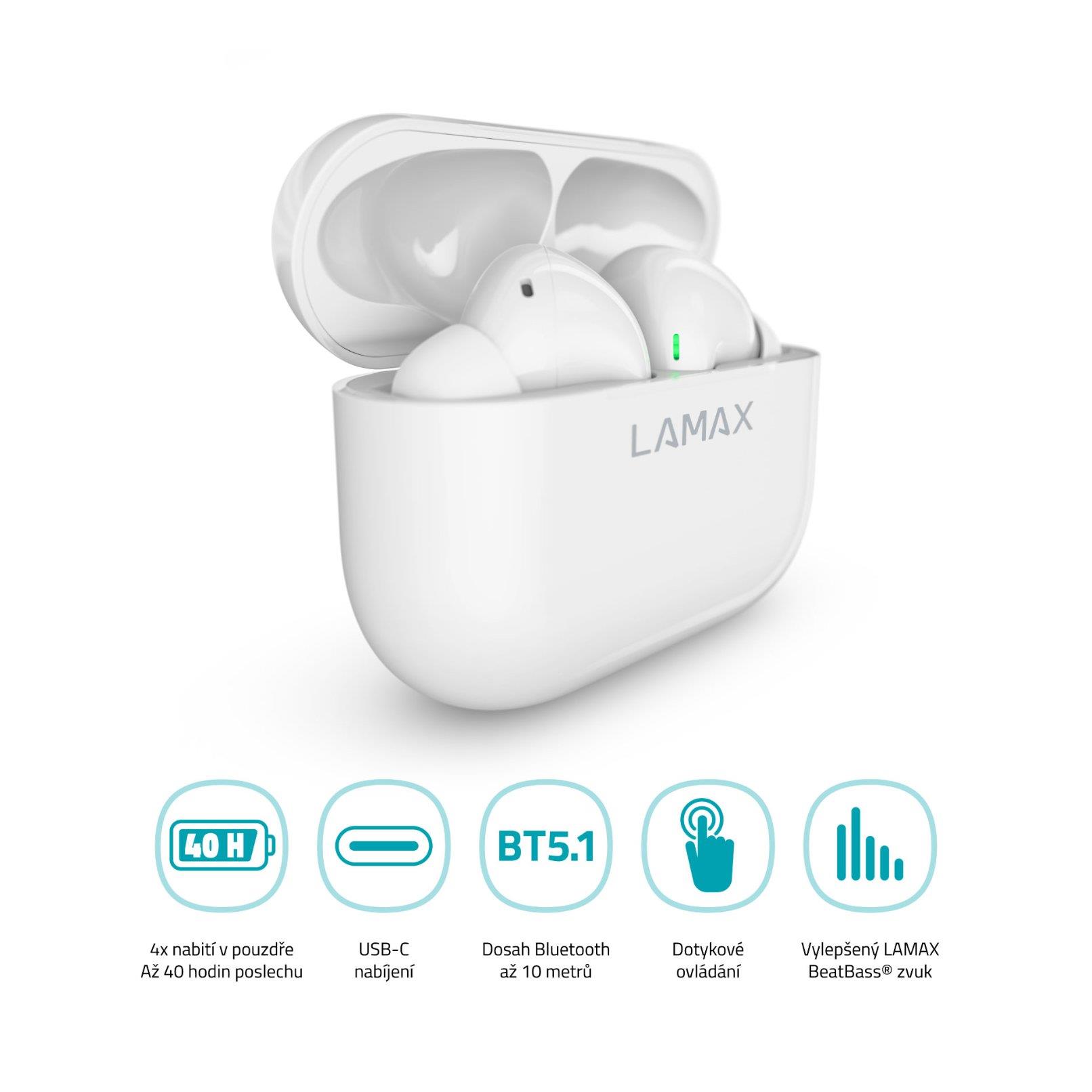 LAMAX Clips1, biela