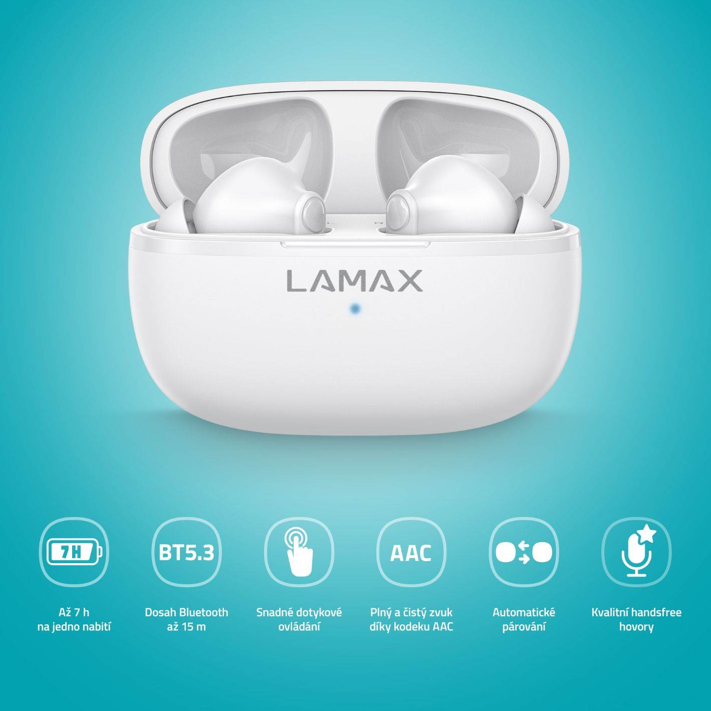 LAMAX Clips1 Play, biela