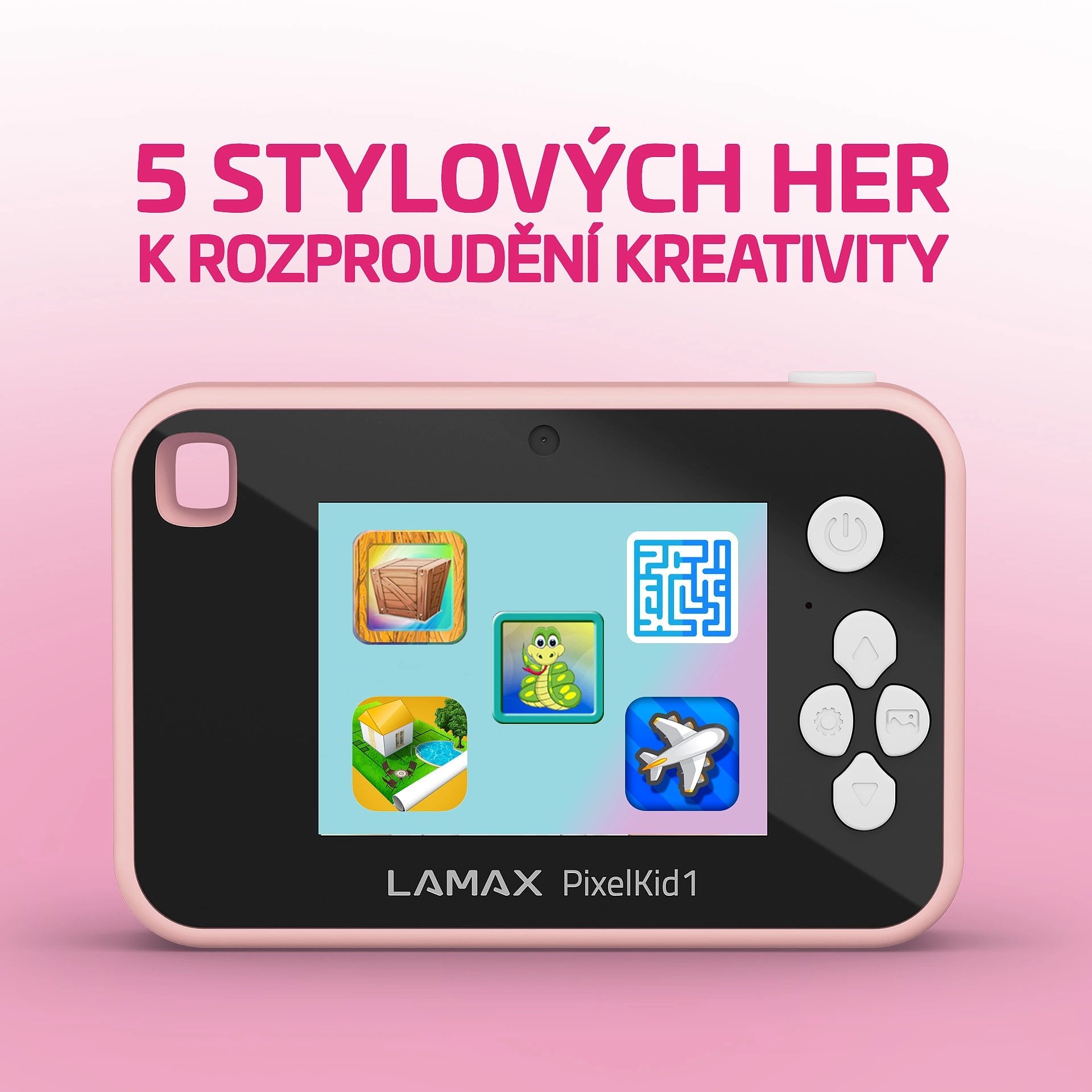 LAMAX PixelKid1, růžový