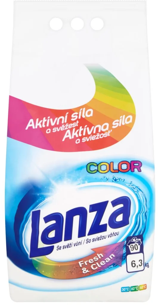 Lanza Fresh&Clean na farebnú bielizeň 6,3 kg / 90 pracích dávok 5900627074871
