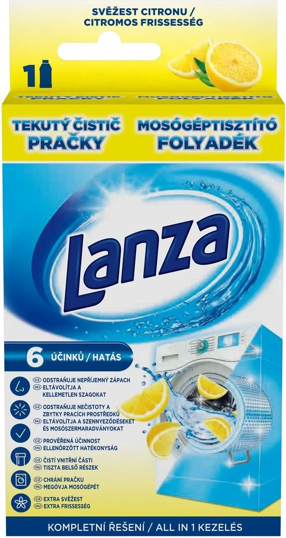 Lanza Tekutý čistič práčky Citrón 250ml
