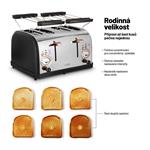 Lauben 4 Slice Toaster 1500BC - hriankovač na 4 kusy chleba