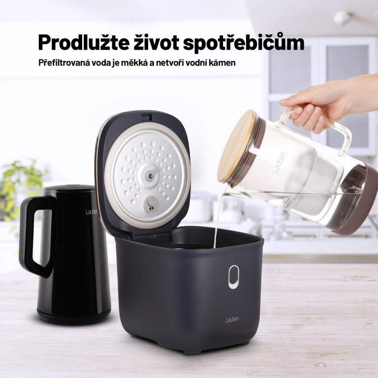 Lauben Glass Water Filter Jug 25GW