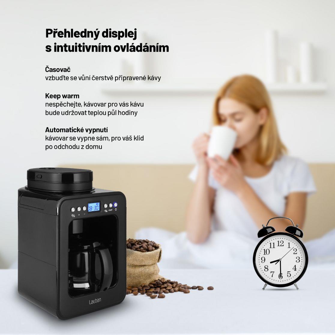Lauben Grind&Drip Coffee Maker 600BB - překapávací kávovar