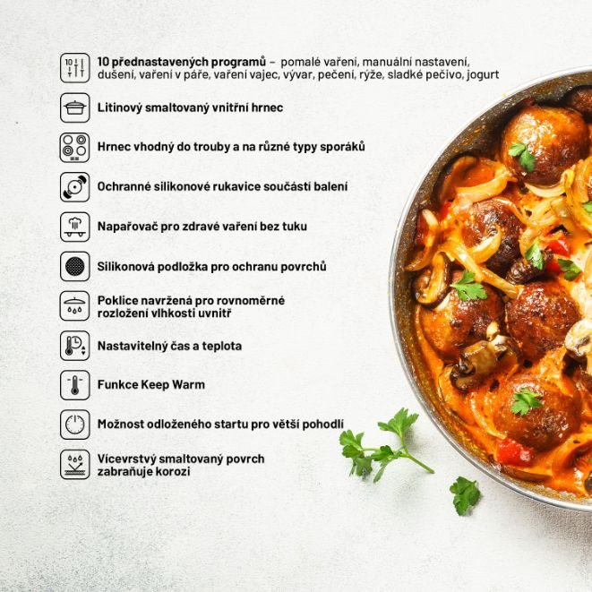 Lauben OvenSafe Multicooker 6000RS - multifunkční hrnec