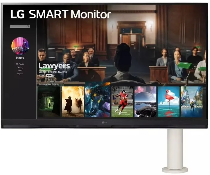 LCD Monitor 31.5" LG Smart 32SQ780S-W bílá