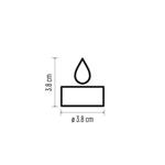 LED decoration - tea light white, CR2032, indoor, vintage, 6 pcs