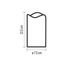 LED dekorace – vosková svíčka, 12,5 cm, 2x AA, vintage, 2 ks, ovladač, časovač