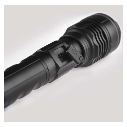 LED dobíjacia kovová baterka P3116, 600 lm