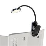 LED lampa na čítanie Baseus s klipom, sivá