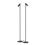 LED podlahová lampa Immax TIT, černá se zlatými prvky, CCT