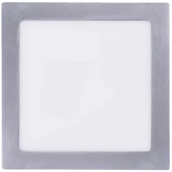 LED prisadené svietidlo, štvorec strieborná 18W neutrálna biela 1539067160