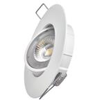 LED reflektor SIMMI biely, kruh 5W teplý biely