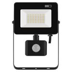 LED reflektor SIMPO s pohybovým čidlem, 30W, černý, neutrální bílá