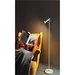 LED stojacia lampa Immax TIT, biela so striebornými prvkami, CCT