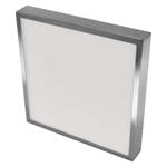 LED svietidlo NEXXO, štvorcové, strieborné, 28,5 W, so zmenou CCT