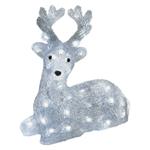 LED vianočný stromček, 27 cm, vnútorný a vonkajší, studená biela, časovač