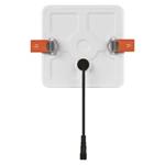 LED vstavané svietidlo VIXXO, štvorcové, biele, 10 W, IP65