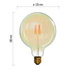 LED žárovka Vintage G125 4W E27 teplá bílá+